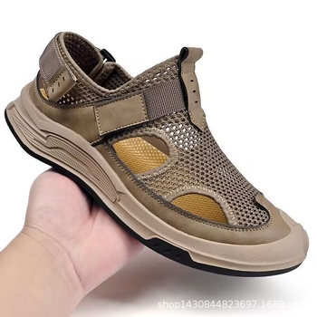 Comerț exterior export Italia mare original unic retragere dulap de înaltă calitate sandale sport din plasă pentru bărbați pantofi de vară respirabili cu goluri goale