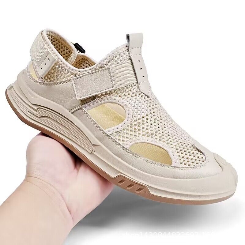 Comerț exterior export Italia mare original unic retragere dulap de înaltă calitate sandale sport din plasă pentru bărbați pantofi de vară respirabili cu goluri goale