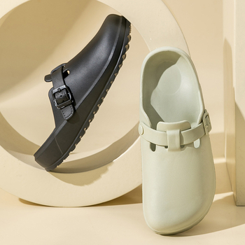 Papuci de damă impermeabili cu fund gros, stil macaron, potrivite pentru cupluri, pantofi de peșteră pentru doctor și asistentă medicală, slip-on, EVA