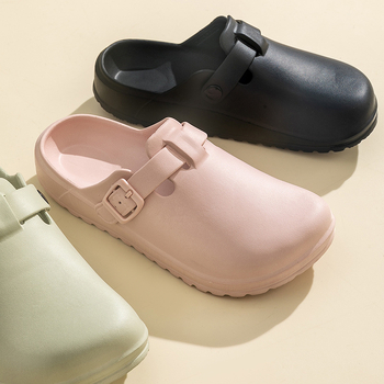 Papuci de damă impermeabili cu fund gros, stil macaron, potrivite pentru cupluri, pantofi de peșteră pentru doctor și asistentă medicală, slip-on, EVA