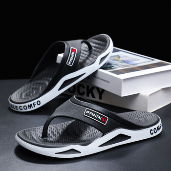 Καλοκαιρινές Νέες Μονόχρωμες Σαγιονάρες Παραλίας Ανδρικές Εξωτερικές Φόρμες με Μαλακά Σλιπάκια για Άνδρες