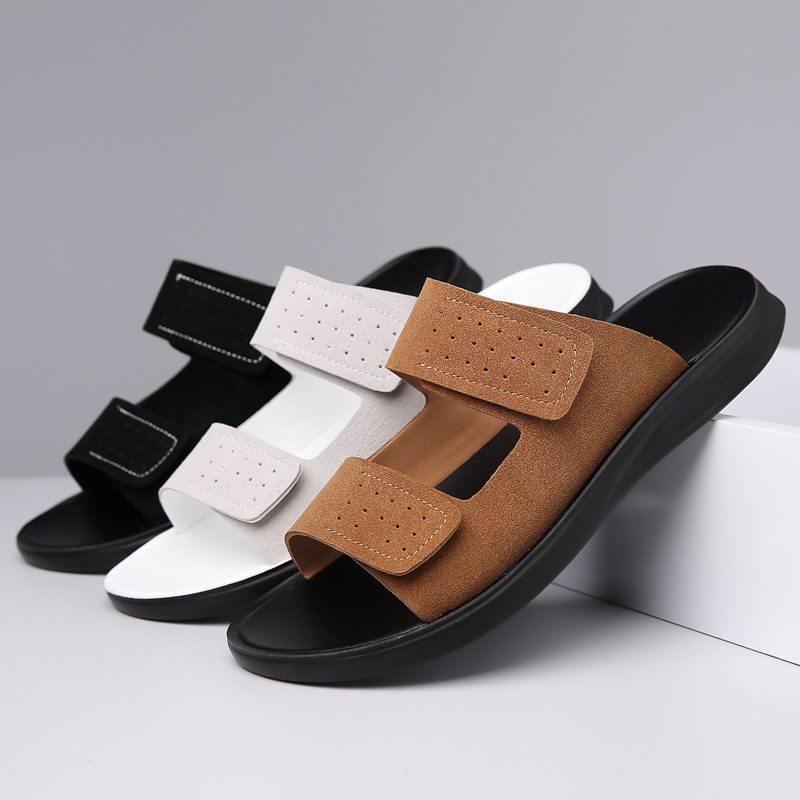 2024-es új férfi papucsok, egyszerű, divatos és sokoldalú, fiatal férfiaknak, nagy méret 48, határokon átnyúló e-kereskedelem