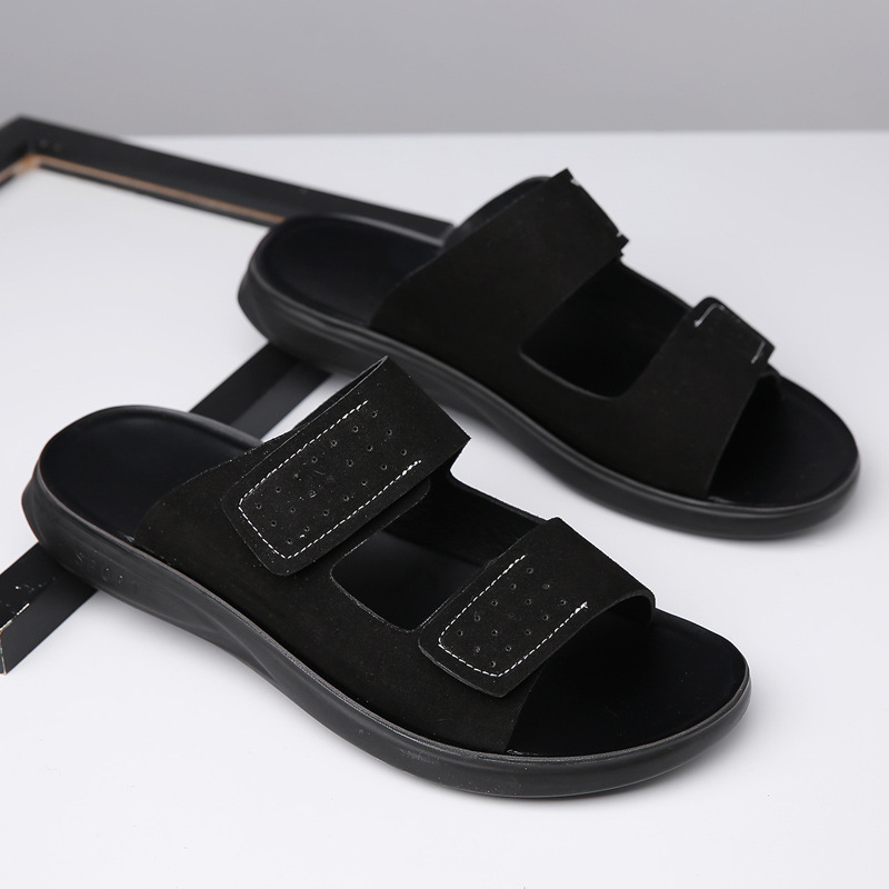 2024-es új férfi papucsok, egyszerű, divatos és sokoldalú, fiatal férfiaknak, nagy méret 48, határokon átnyúló e-kereskedelem