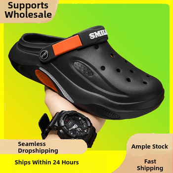 Zahraničný obchod sandále a papuče pánske topánky priedušné topánky s otvorom pánske ležérne plážové sandále EVA domáce nosenie papuče