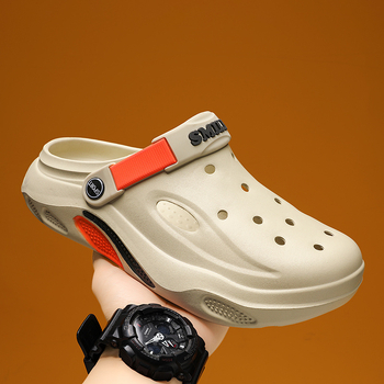 Σανδάλια και παντόφλες εξωτερικού εμπορίου, ανδρικά παπούτσια με αναπνεύσιμο τρύπα, ανδρικά casual σανδάλια θαλάσσης, παντόφλες EVA για το σπίτι