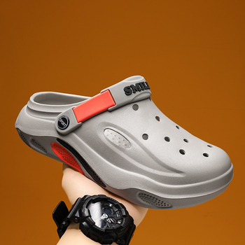 Σανδάλια και παντόφλες εξωτερικού εμπορίου, ανδρικά παπούτσια με αναπνεύσιμο τρύπα, ανδρικά casual σανδάλια θαλάσσης, παντόφλες EVA για το σπίτι