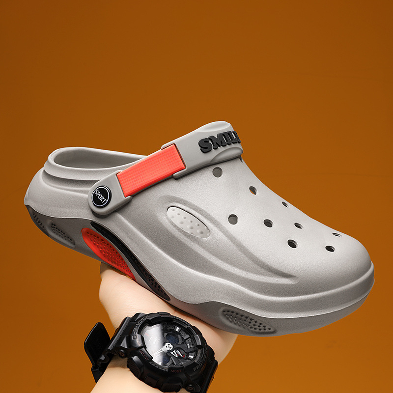 Zahraničný obchod sandále a papuče pánske topánky priedušné topánky s otvorom pánske ležérne plážové sandále EVA domáce nosenie papuče