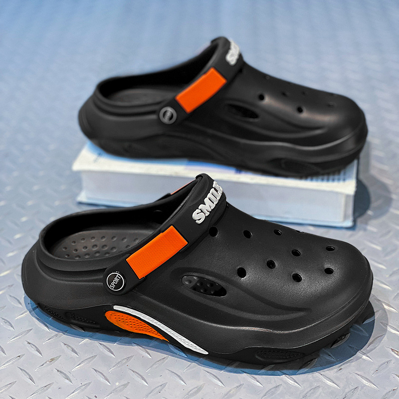 Zahraničný obchod sandále a papuče pánske topánky priedušné topánky s otvorom pánske ležérne plážové sandále EVA domáce nosenie papuče