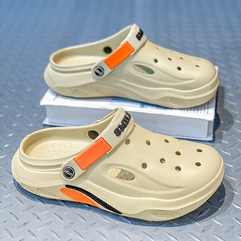 Zahraničný obchod sandále a papuče pánske topánky priedušné topánky s otvorom pánske ležérne plážové sandále EVA domáce nosenie papuče