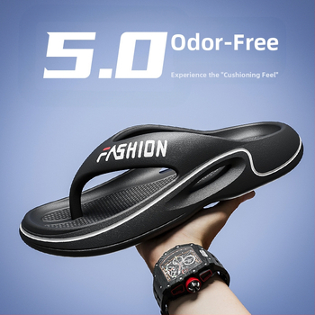 Sandale Eva pentru bărbați, sandale de plajă cu talpă groasă, rezistente la uzură, papuci de plajă antiderapanți și cu talpă moale, antiderapanți și rezistenți la uzură