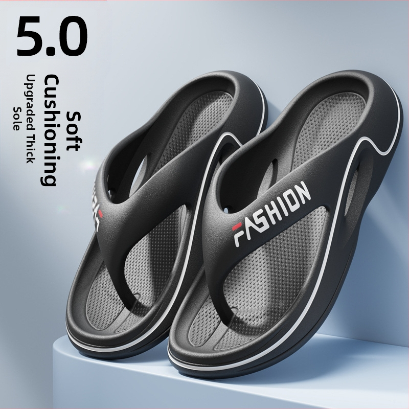 Sandale Eva pentru bărbați, sandale de plajă cu talpă groasă, rezistente la uzură, papuci de plajă antiderapanți și cu talpă moale, antiderapanți și rezistenți la uzură