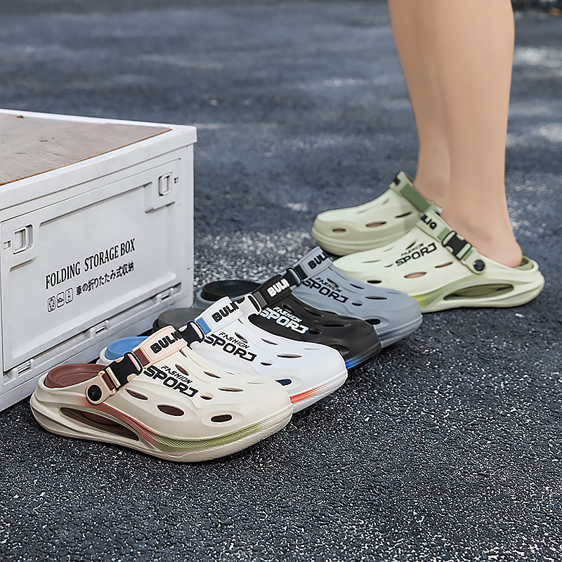 Мъжки обувки Croc, голям размер, за шофиране през граница, неплъзгащи се, дишащи, водоустойчиви обувки, летни чехли с въздушна възглавница, ежедневни и универсални