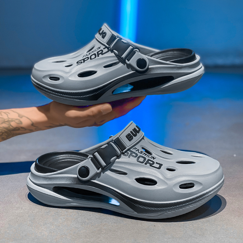 Мъжки обувки Croc, голям размер, за шофиране през граница, неплъзгащи се, дишащи, водоустойчиви обувки, летни чехли с въздушна възглавница, ежедневни и универсални
