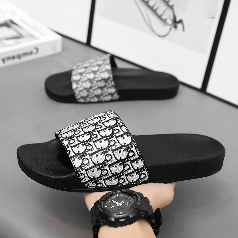 Jinjiang Factory 2025 Papuci de vară și toamnă europeni și americani pentru cupluri, sandale pentru exterior, pentru bărbați și femei, acasă, stil K