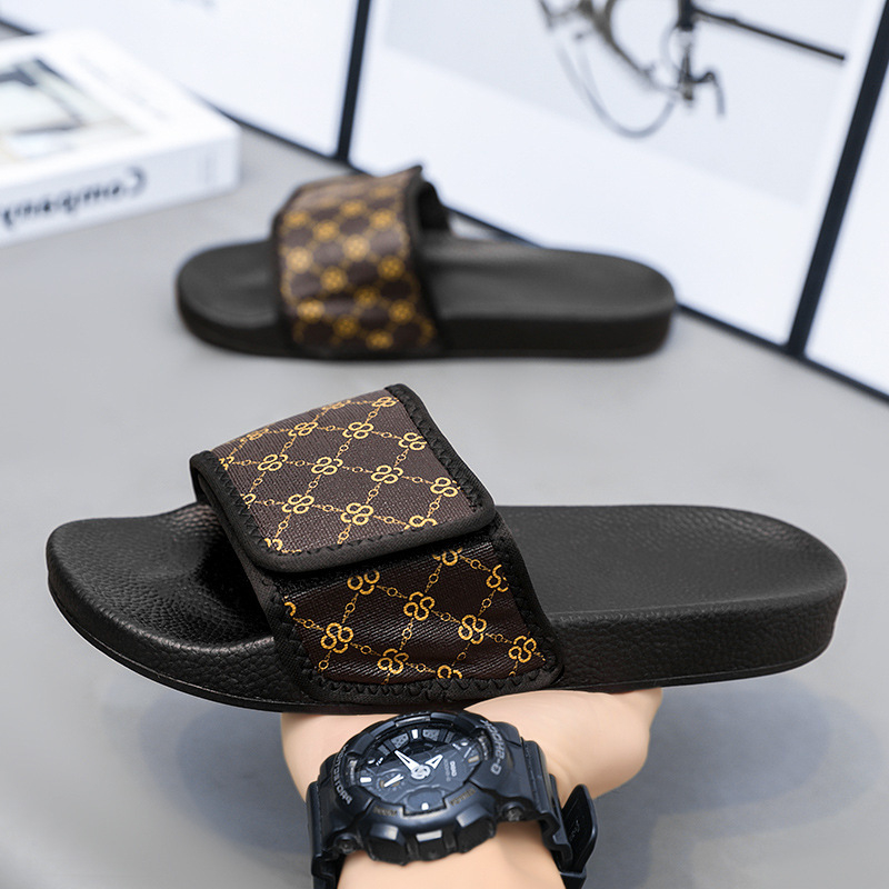 Jinjiang Factory 2025 Papuci de vară și toamnă europeni și americani pentru cupluri, sandale pentru exterior, pentru bărbați și femei, acasă, stil K