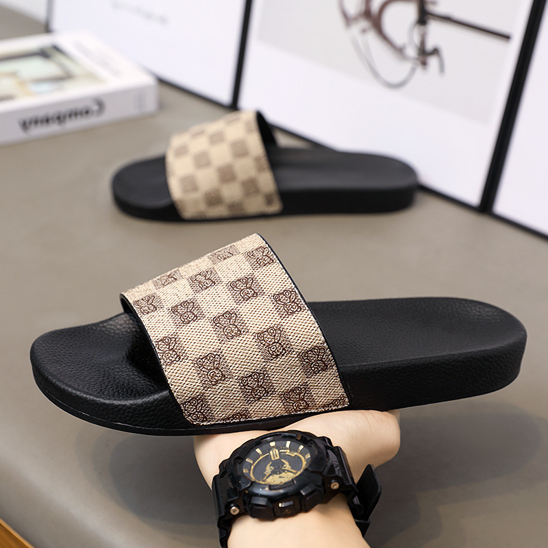 Jinjiang Factory 2025 Papuci de vară și toamnă europeni și americani pentru cupluri, sandale pentru exterior, pentru bărbați și femei, acasă, stil K