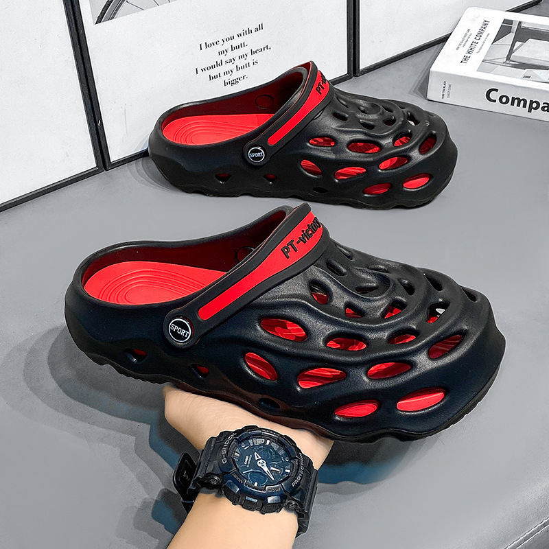 Suvised uued õõnsad hingavad auguga kingad meeste pealisrõivaste kingad sitta tundega vabaaja mood Baotou rannasandaalid