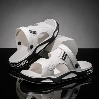 Férfi szandálok Nyári új ifjúsági külső ruházat Csúszásmentes strandcipő Kettős felhasználású vezetési alkalmi férfi szandálok és papucsok EVA