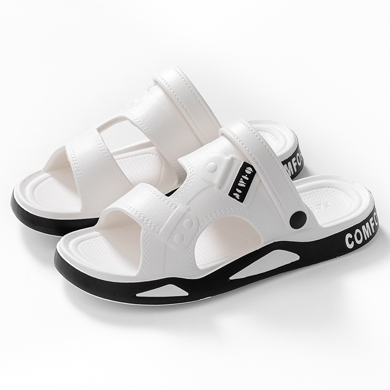 Férfi szandálok Nyári új ifjúsági külső ruházat Csúszásmentes strandcipő Kettős felhasználású vezetési alkalmi férfi szandálok és papucsok EVA