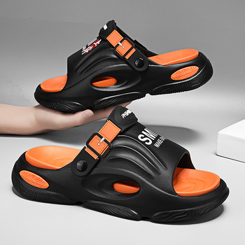 Papuci de vară pentru bărbați, îmbrăcăminte sport pentru șofat, adolescenți, liceeni, plus mărime, sandale de plajă cu dublă utilizare