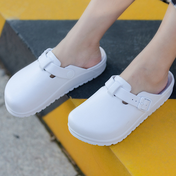 Papuci Baotou en-gros din fabrică, pantofi de laborator pentru femei, pantofi de doctor, pantofi de asistentă medicală, papuci de cuplu transfrontalieri, ușoare, pentru casă, în stoc