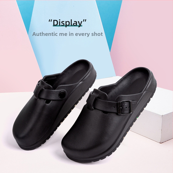 Papuci Baotou en-gros din fabrică, pantofi de laborator pentru femei, pantofi de doctor, pantofi de asistentă medicală, papuci de cuplu transfrontalieri, ușoare, pentru casă, în stoc