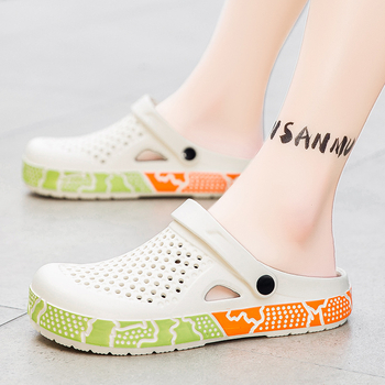 Παπούτσια Hole Ανδρικά Cross-border AliExpress 2025 Καλοκαιρινές παντόφλες Ανδρικά Plus Size Σανδάλια Baotou Hollow Platform Σανδάλια