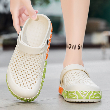 Παπούτσια Hole Ανδρικά Cross-border AliExpress 2025 Καλοκαιρινές παντόφλες Ανδρικά Plus Size Σανδάλια Baotou Hollow Platform Σανδάλια