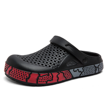 Παπούτσια Hole Ανδρικά Cross-border AliExpress 2025 Καλοκαιρινές παντόφλες Ανδρικά Plus Size Σανδάλια Baotou Hollow Platform Σανδάλια