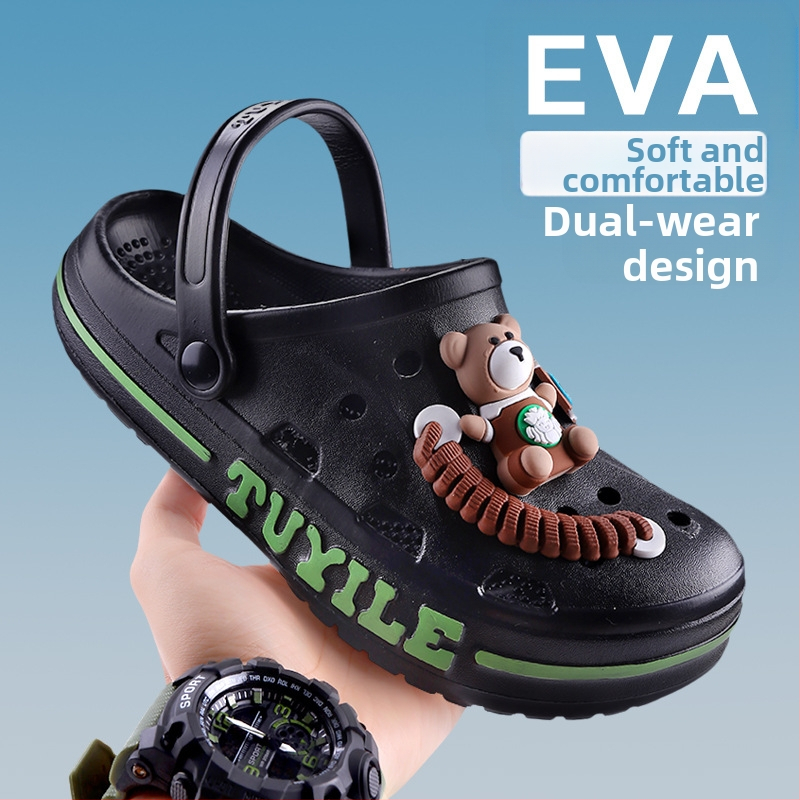 2025 Сандали Мъжки пещерни обувки Дъждовни плажни сандали с дебела подметка, бързосъхнещи, неплъзгащи се, леки, устойчиви на износване сандали