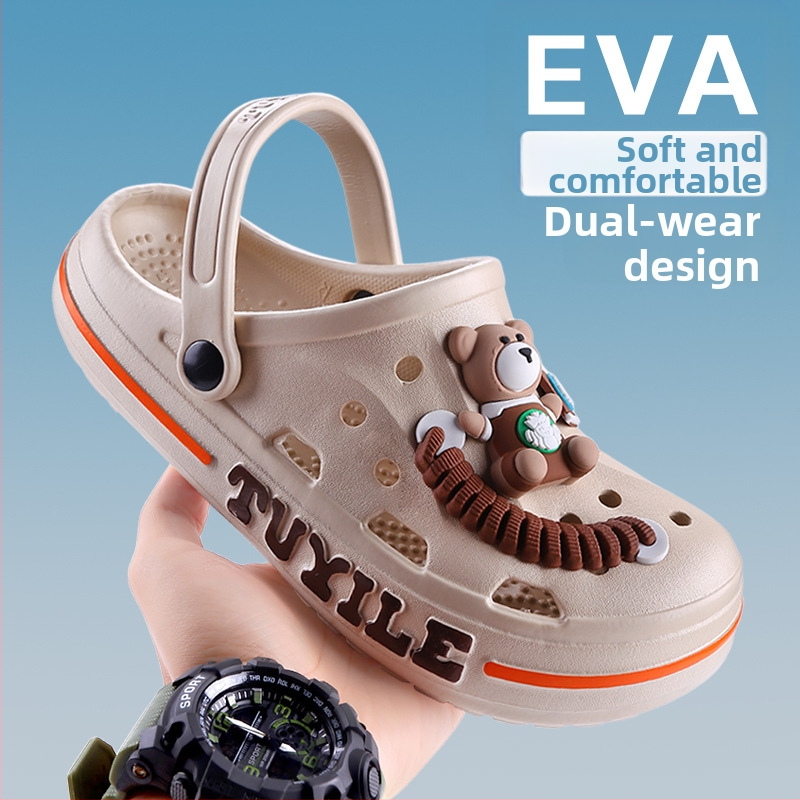 2025 Сандали Мъжки пещерни обувки Дъждовни плажни сандали с дебела подметка, бързосъхнещи, неплъзгащи се, леки, устойчиви на износване сандали