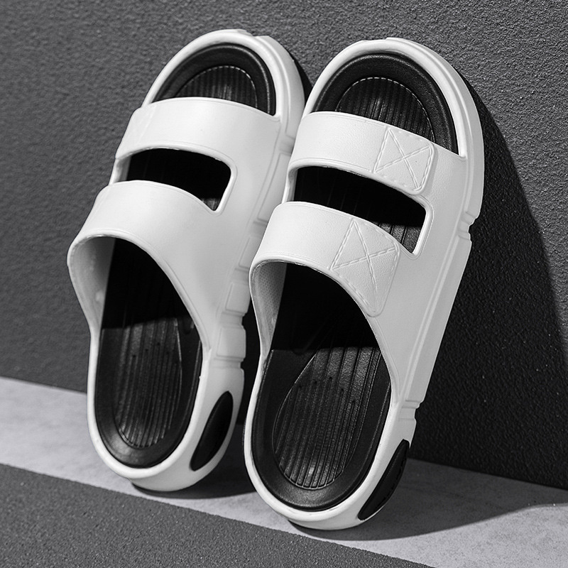 Papuci de casă pentru bărbați, sandale antiderapante plus size, sandale cu talpă moale, antiderapante, cu senzație de Dung, plajă, casual, sandale