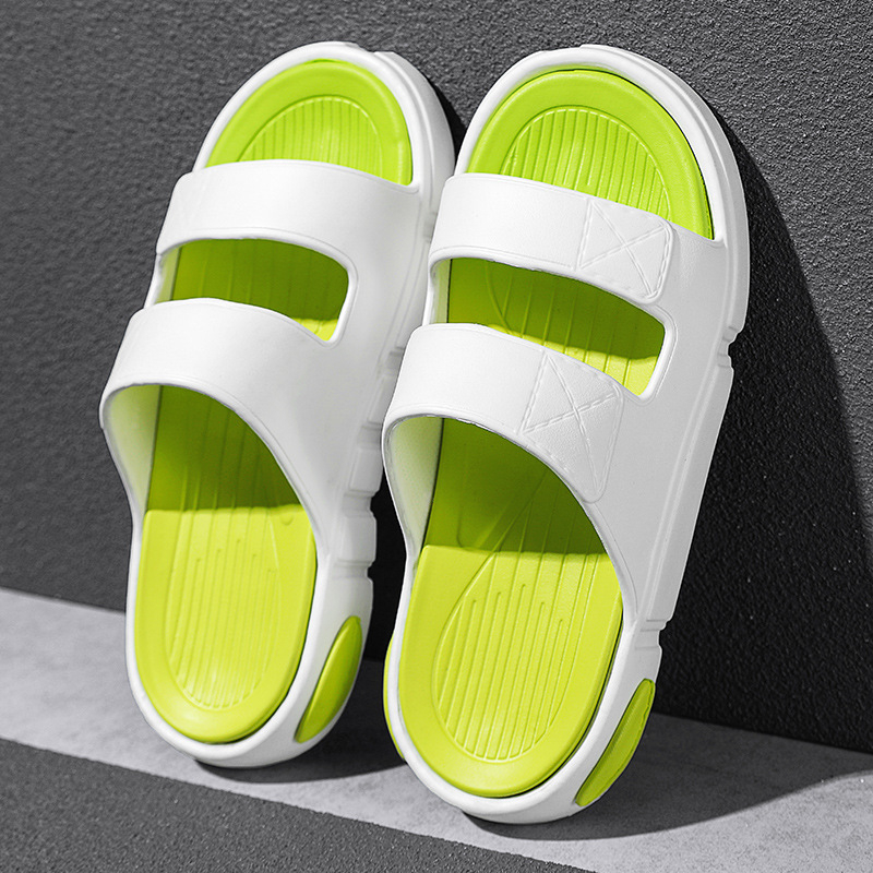 Papuci de casă pentru bărbați, sandale antiderapante plus size, sandale cu talpă moale, antiderapante, cu senzație de Dung, plajă, casual, sandale