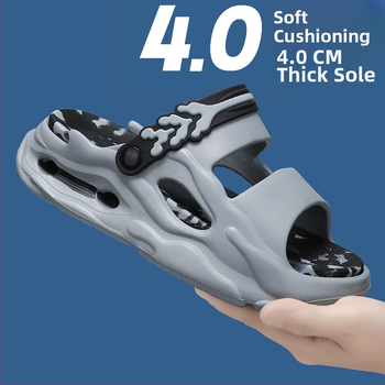 Letné pohodlné sandále pre páry 5.0, módne, plážové, protišmykové, pre väčšie veľkosti