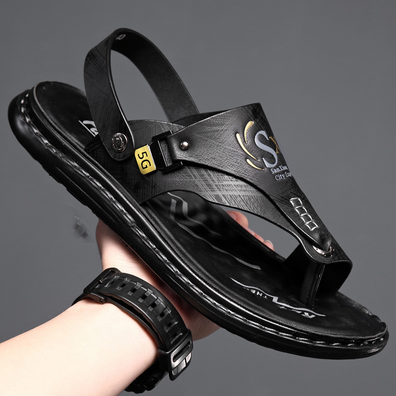 Vyriškos basutės, užsienio prekybos vasarinės minkšto padu neslystančios paplūdimio batelės, vyriškos 2023 m. naujos šlepetės, laisvalaikio viršutiniai drabužiai, basutės