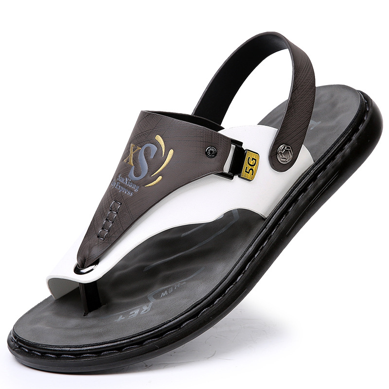 Vyriškos basutės, užsienio prekybos vasarinės minkšto padu neslystančios paplūdimio batelės, vyriškos 2023 m. naujos šlepetės, laisvalaikio viršutiniai drabužiai, basutės