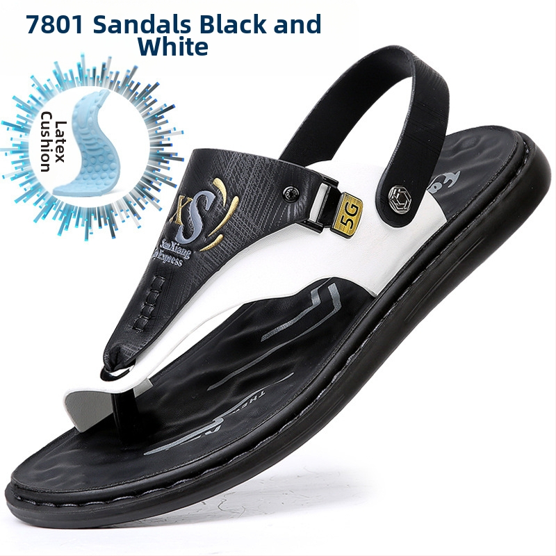 Vyriškos basutės, užsienio prekybos vasarinės minkšto padu neslystančios paplūdimio batelės, vyriškos 2023 m. naujos šlepetės, laisvalaikio viršutiniai drabužiai, basutės