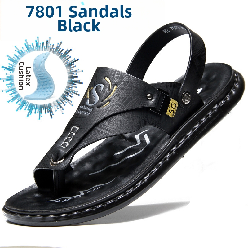 Vyriškos basutės, užsienio prekybos vasarinės minkšto padu neslystančios paplūdimio batelės, vyriškos 2023 m. naujos šlepetės, laisvalaikio viršutiniai drabužiai, basutės