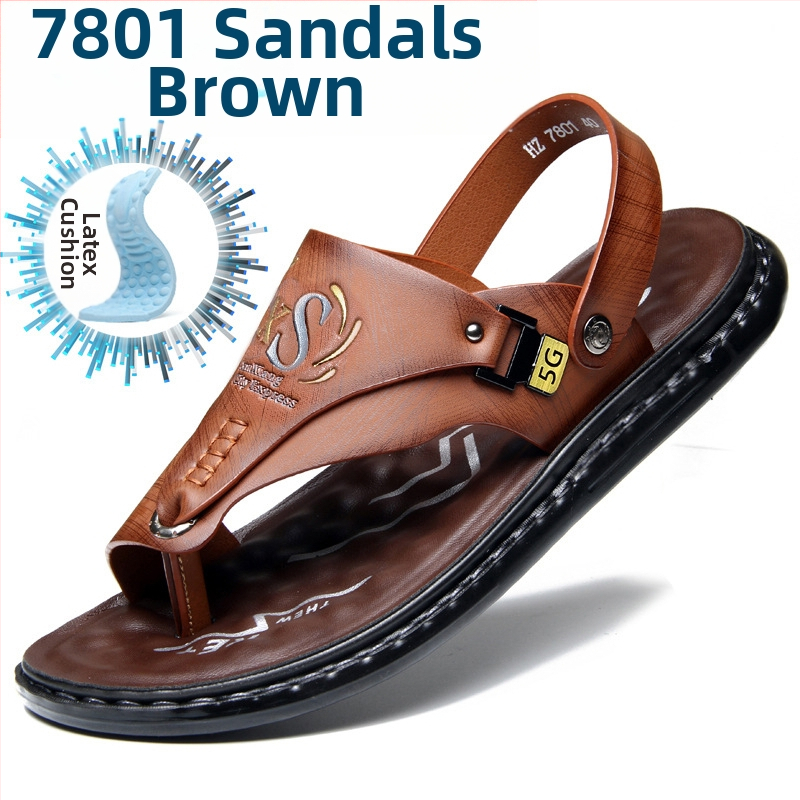 Vyriškos basutės, užsienio prekybos vasarinės minkšto padu neslystančios paplūdimio batelės, vyriškos 2023 m. naujos šlepetės, laisvalaikio viršutiniai drabužiai, basutės