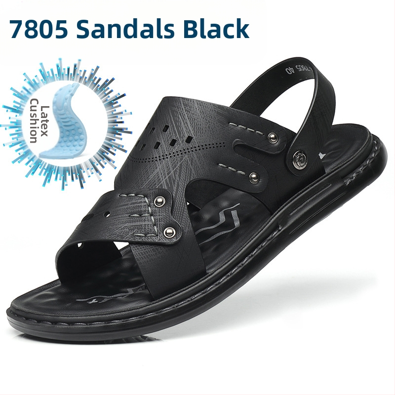 Vyriškos basutės, užsienio prekybos vasarinės minkšto padu neslystančios paplūdimio batelės, vyriškos 2023 m. naujos šlepetės, laisvalaikio viršutiniai drabužiai, basutės