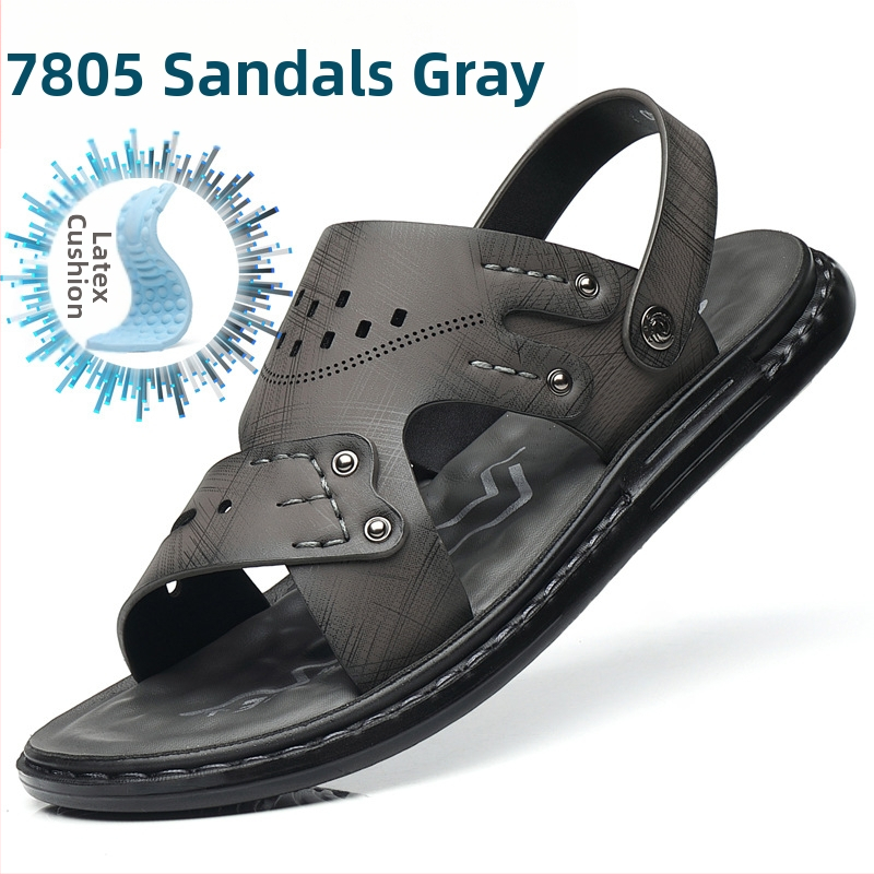 Vyriškos basutės, užsienio prekybos vasarinės minkšto padu neslystančios paplūdimio batelės, vyriškos 2023 m. naujos šlepetės, laisvalaikio viršutiniai drabužiai, basutės