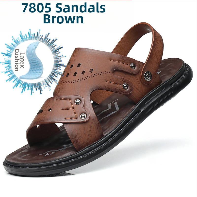 Vyriškos basutės, užsienio prekybos vasarinės minkšto padu neslystančios paplūdimio batelės, vyriškos 2023 m. naujos šlepetės, laisvalaikio viršutiniai drabužiai, basutės