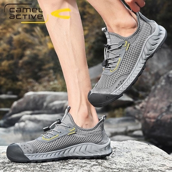 Ανδρικά Παπούτσια German Camel Dynamic 2024 Καλοκαιρινά Νέα Παπούτσια Υπαίθριων Αθλημάτων Casual Mesh Ανδρικά Παπούτσια Hollow Breathable Dad