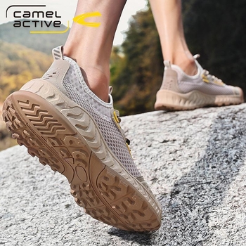 Ανδρικά Παπούτσια German Camel Dynamic 2024 Καλοκαιρινά Νέα Παπούτσια Υπαίθριων Αθλημάτων Casual Mesh Ανδρικά Παπούτσια Hollow Breathable Dad
