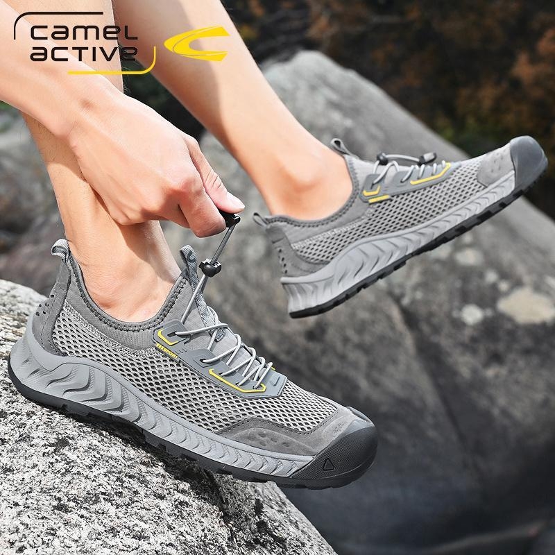 Ανδρικά Παπούτσια German Camel Dynamic 2024 Καλοκαιρινά Νέα Παπούτσια Υπαίθριων Αθλημάτων Casual Mesh Ανδρικά Παπούτσια Hollow Breathable Dad
