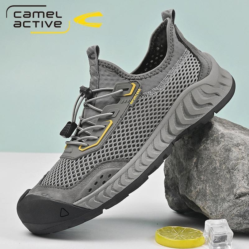 Ανδρικά Παπούτσια German Camel Dynamic 2024 Καλοκαιρινά Νέα Παπούτσια Υπαίθριων Αθλημάτων Casual Mesh Ανδρικά Παπούτσια Hollow Breathable Dad