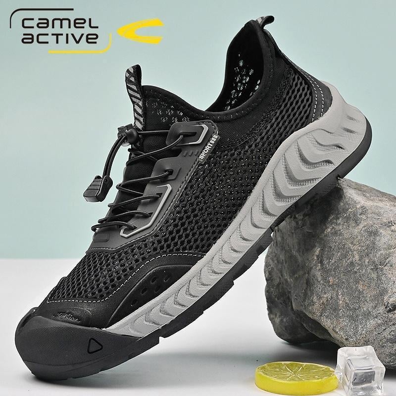 Ανδρικά Παπούτσια German Camel Dynamic 2024 Καλοκαιρινά Νέα Παπούτσια Υπαίθριων Αθλημάτων Casual Mesh Ανδρικά Παπούτσια Hollow Breathable Dad