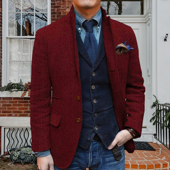 Vyriškas kostiumas 2025 m. Naujas laisvalaikio oficialus apranga Darbo drabužiai Gynybos interviu vedėjo kostiumas švarkas Vasara