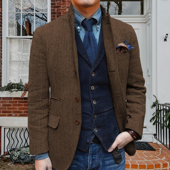 Vyriškas kostiumas 2025 m. Naujas laisvalaikio oficialus apranga Darbo drabužiai Gynybos interviu vedėjo kostiumas švarkas Vasara