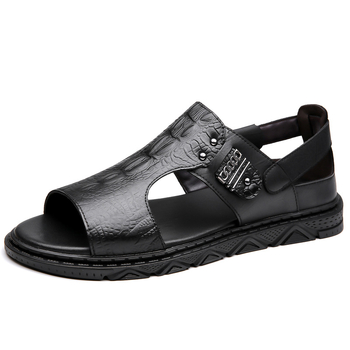 Pánske sandále, letné nové pánske topánky, módne duté priedušné sandále, všestranné mäkké podrážky, plážové topánky s mäkkou podrážkou